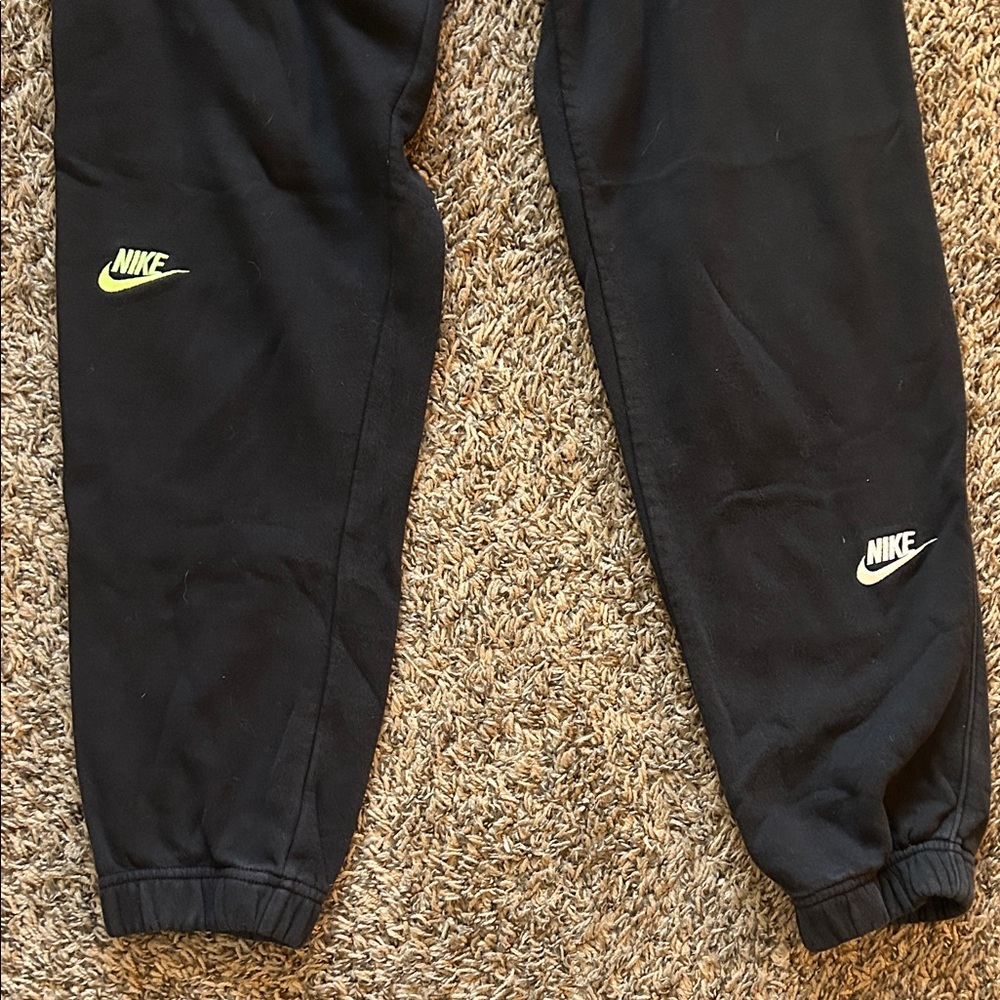 Nike Black Sweatpants with White and Green Logos - Picture 5 of 9